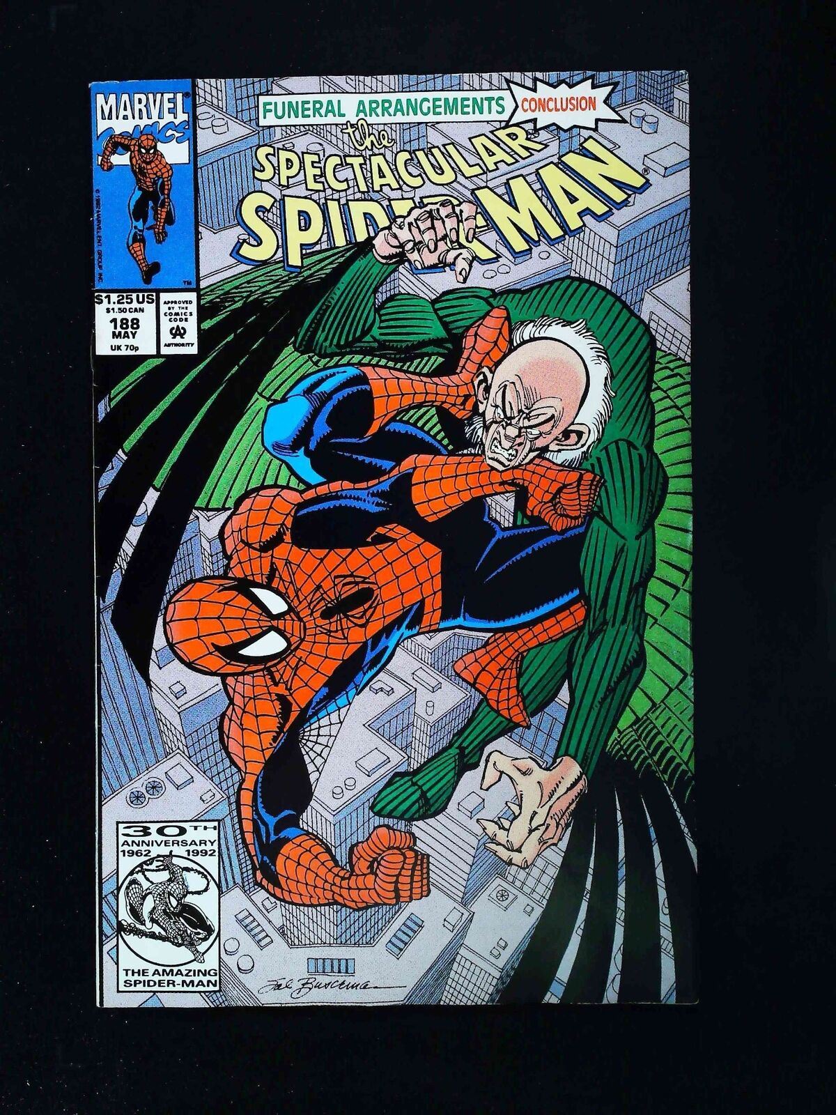 Spectacular Spider-Man #188  Marvel Comics 1992 Fn/Vf
