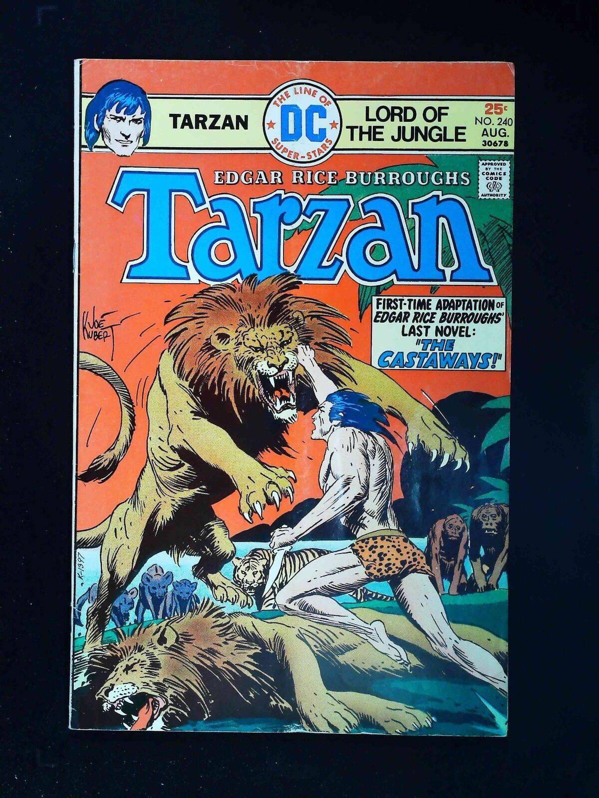 Tarzan #240  Dc Comics 1975 Fn+