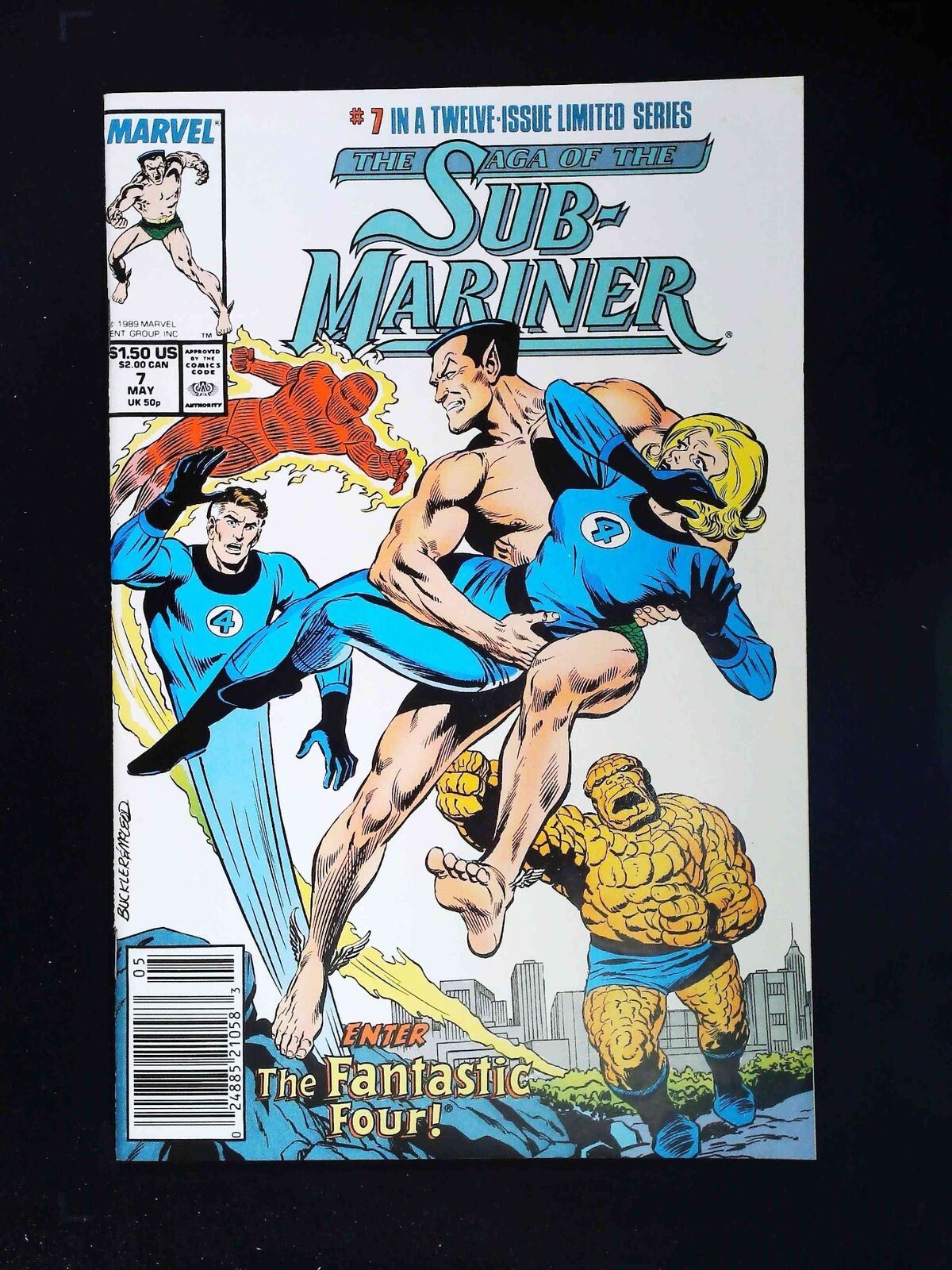 Saga Of The Sub-Mariner #7  Marvel Comics 1989 Vf+ Newsstand