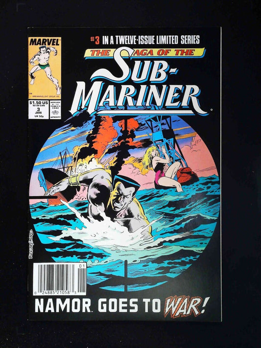 Saga Of The Sub-Mariner #3  Marvel Comics 1989 Vf/Nm Newsstand