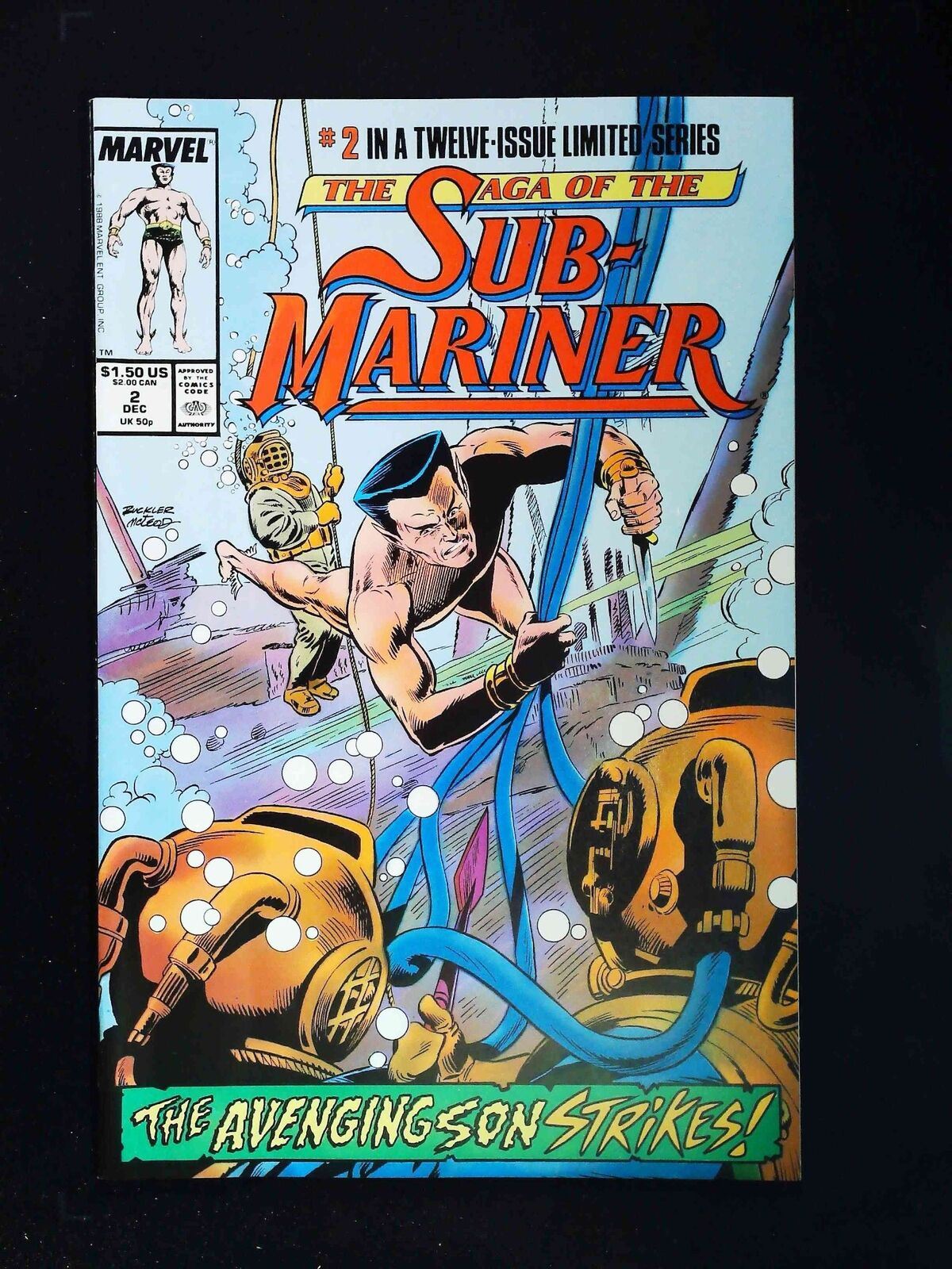 Saga Of The Sub-Mariner #2  Marvel Comics 1988 Vf+