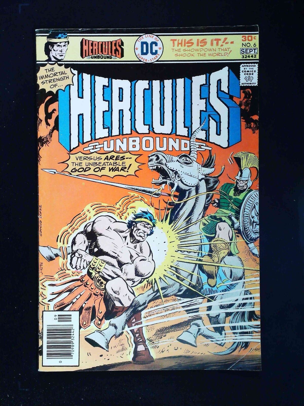 Hercules Unbound #6  Dc Comics 1976 Fn/Vf Newsstand