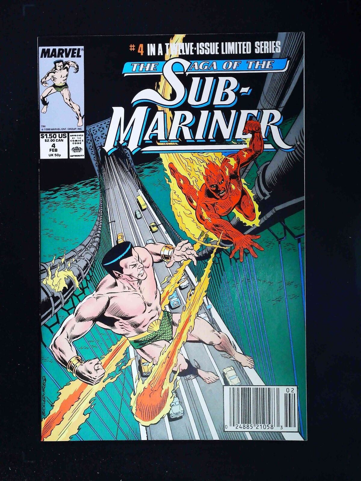 Saga Of The Sub-Mariner #4  Marvel Comics 1989 Nm- Newsstand