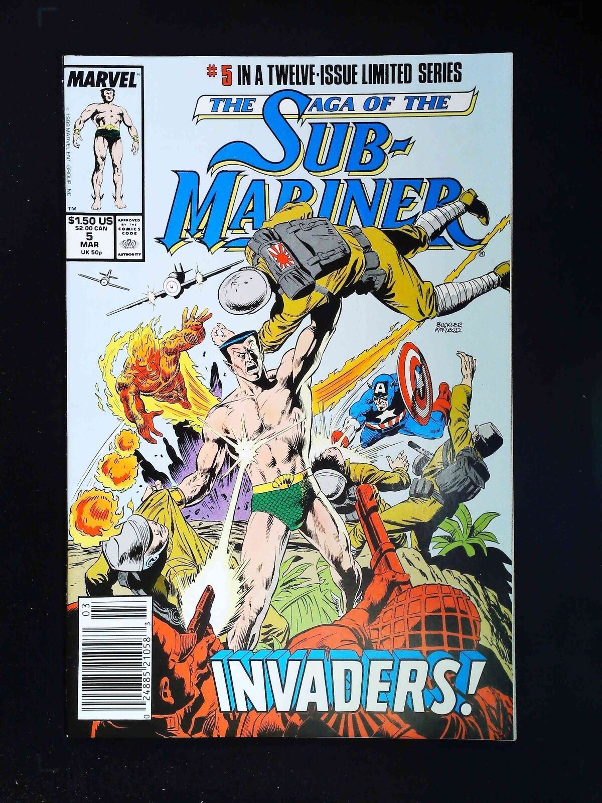 Saga Of The Sub-Mariner #5  Marvel Comics 1989 Vf/Nm Newsstand