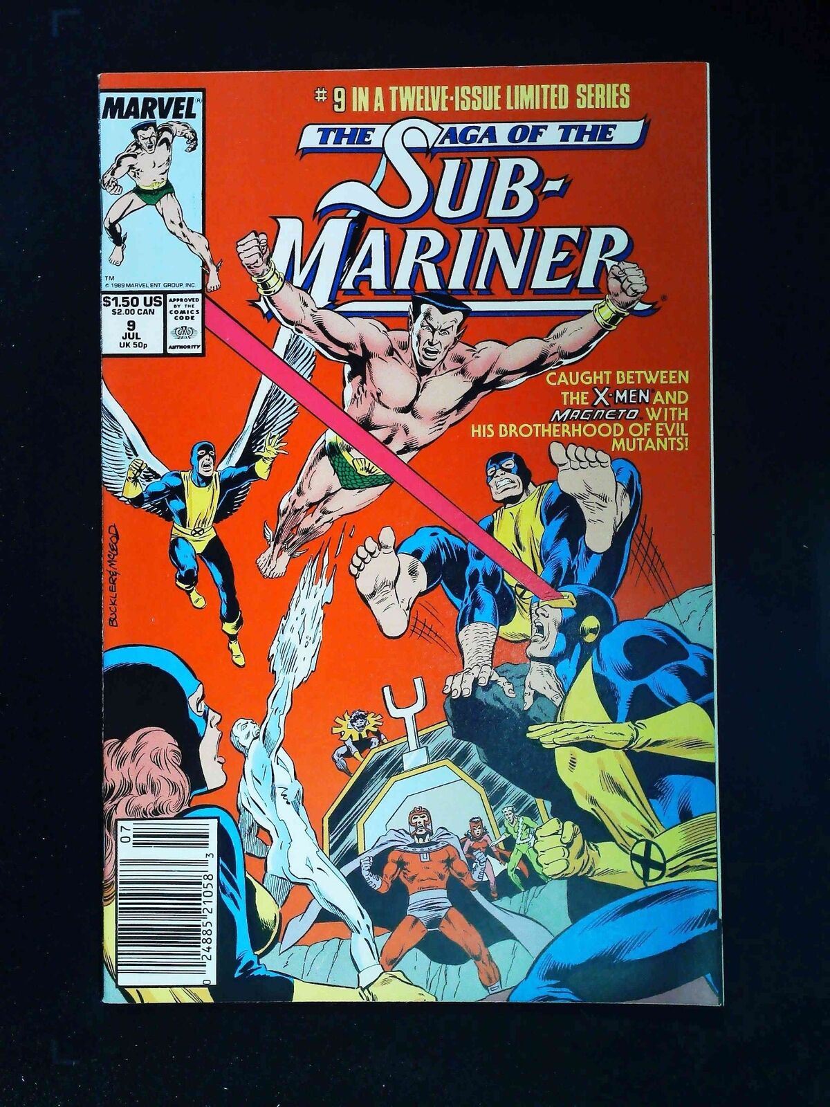 Saga Of The Sub-Mariner #9  Marvel Comics 1989 Vf/Nm Newsstand