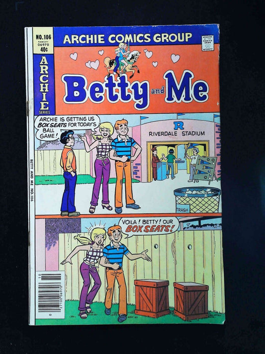 Betty And Me #106  Archie Comics 1979 Fn Newsstand