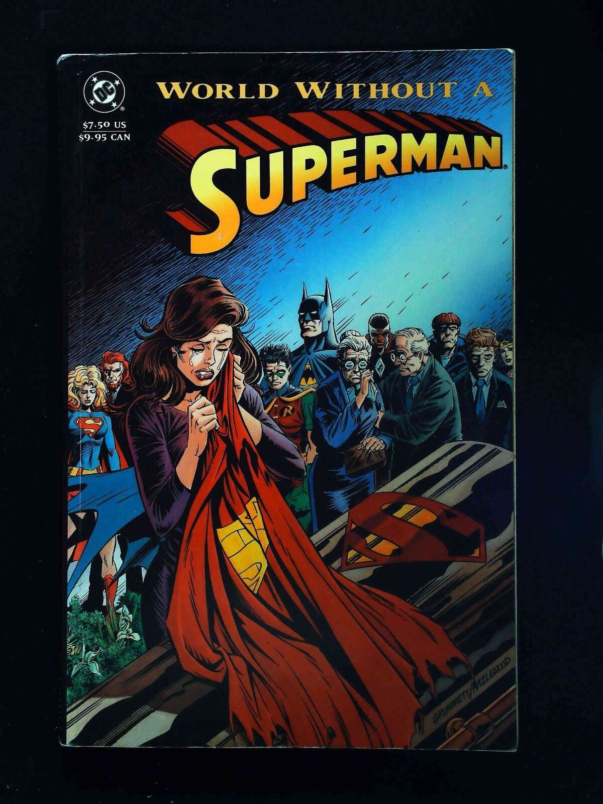 World Without Superman #1-1St  Dc Comics 1993 Vf+  Tpb