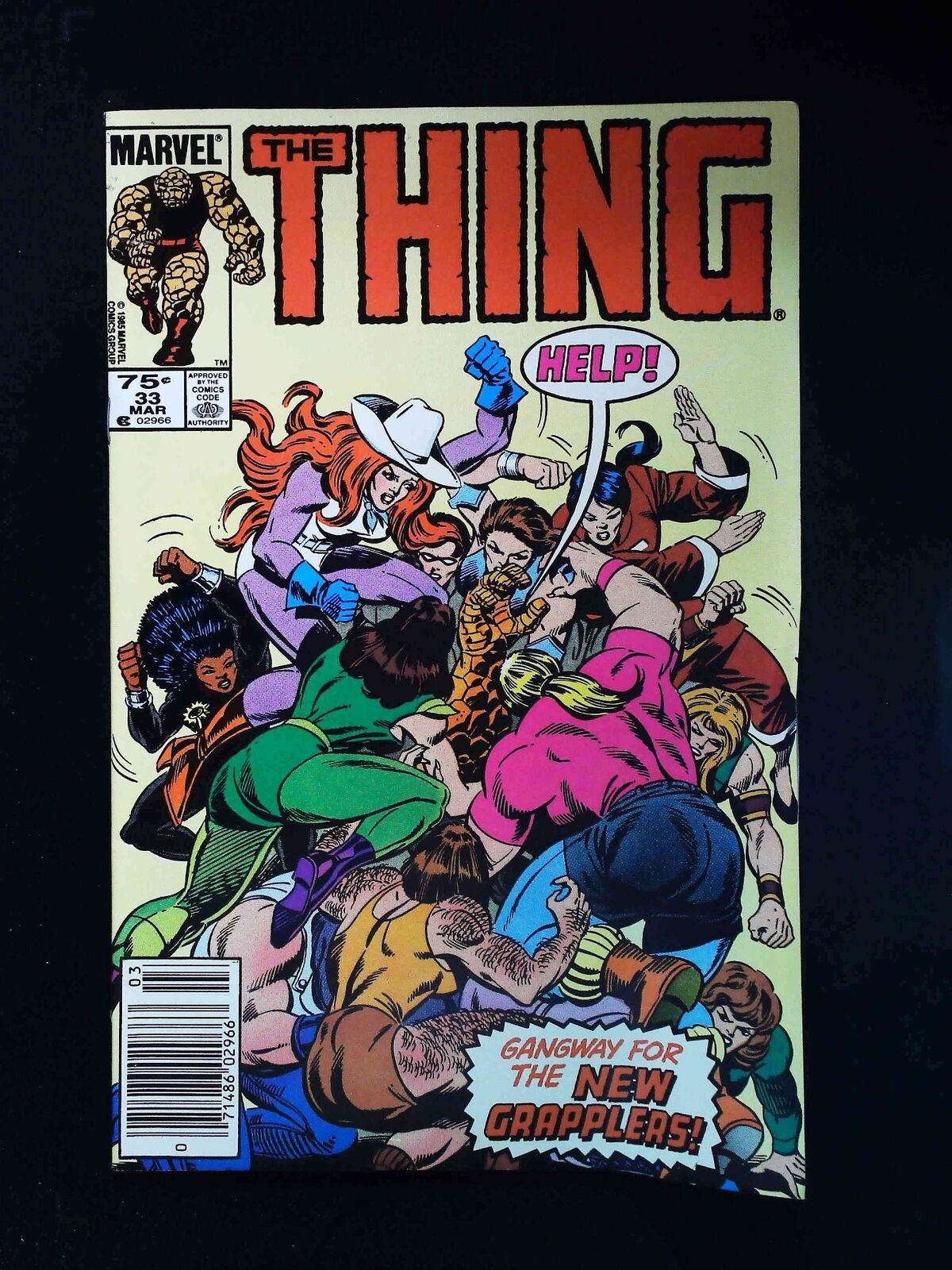 Thing #33  Marvel Comics 1986 Vf- Newsstand