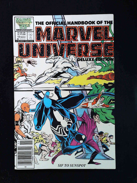 Official Handbook Of The Marvel Universe Deluxe Edition #12 1986 Vf/Nm Newsstand