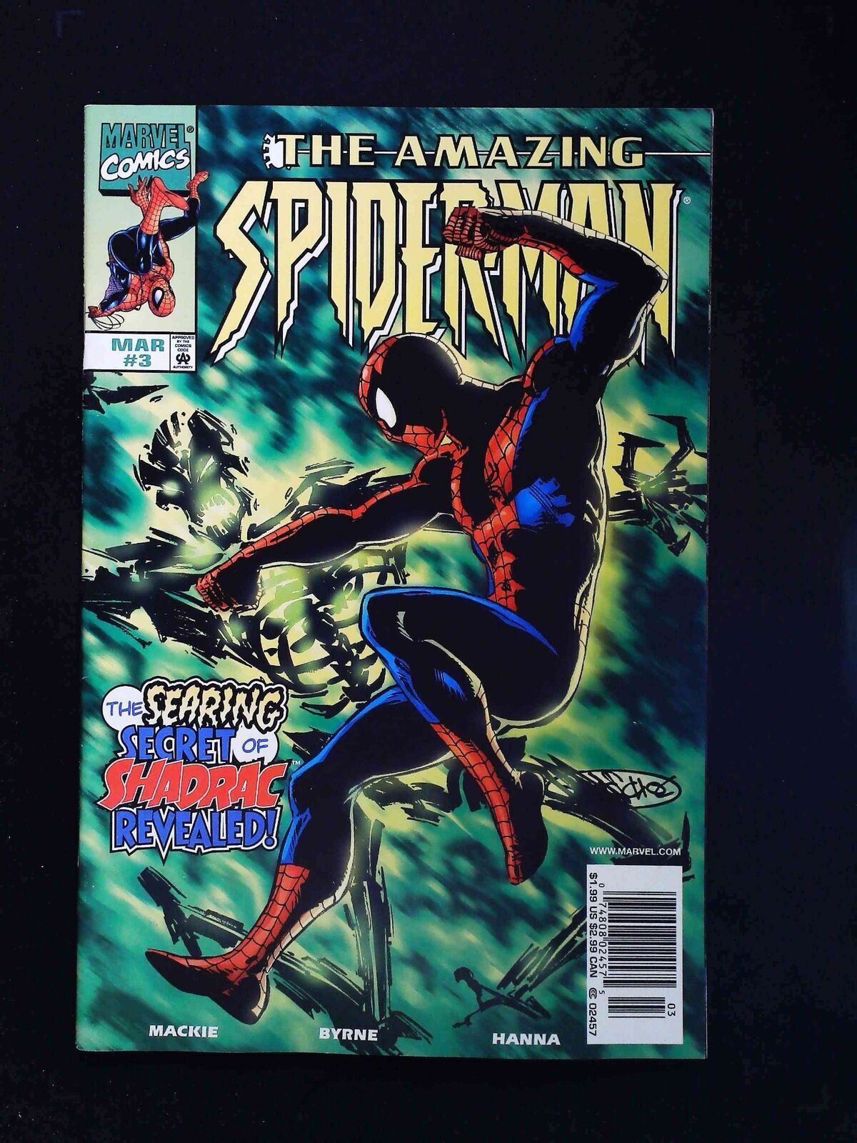 Amazing Spider-Man #3 (2Nd Series) Marvel Comics 1999 Vf Newsstand