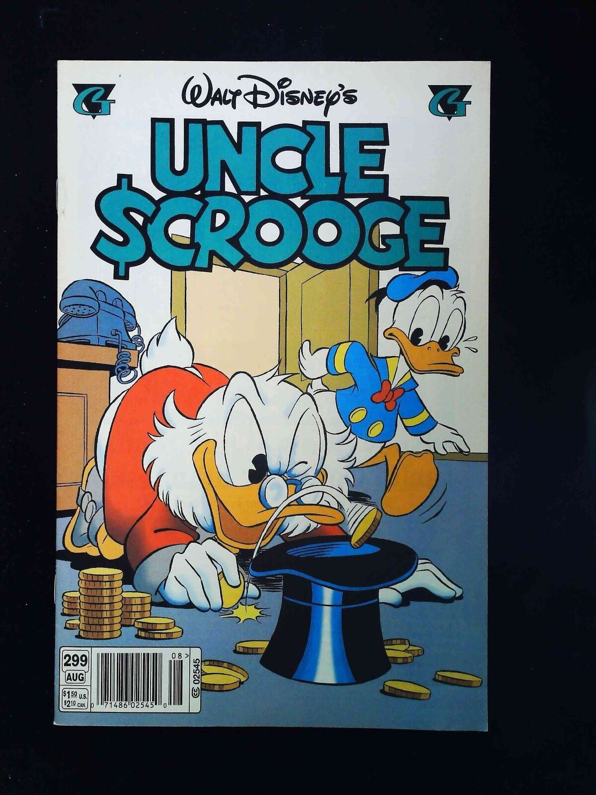 Uncle Scrooge #299  Dell/Gold Key/Whitman Comics 1996 Vf/Nm Newsstand