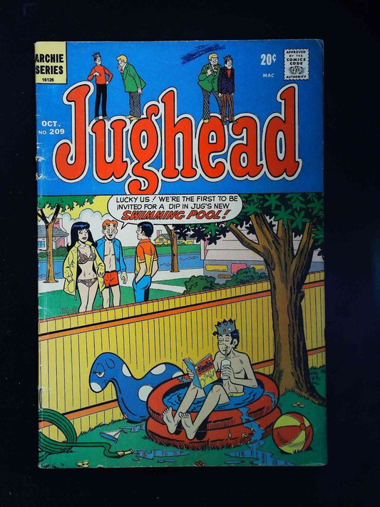 Jughead #209  Archie Comics 1972 Vg+
