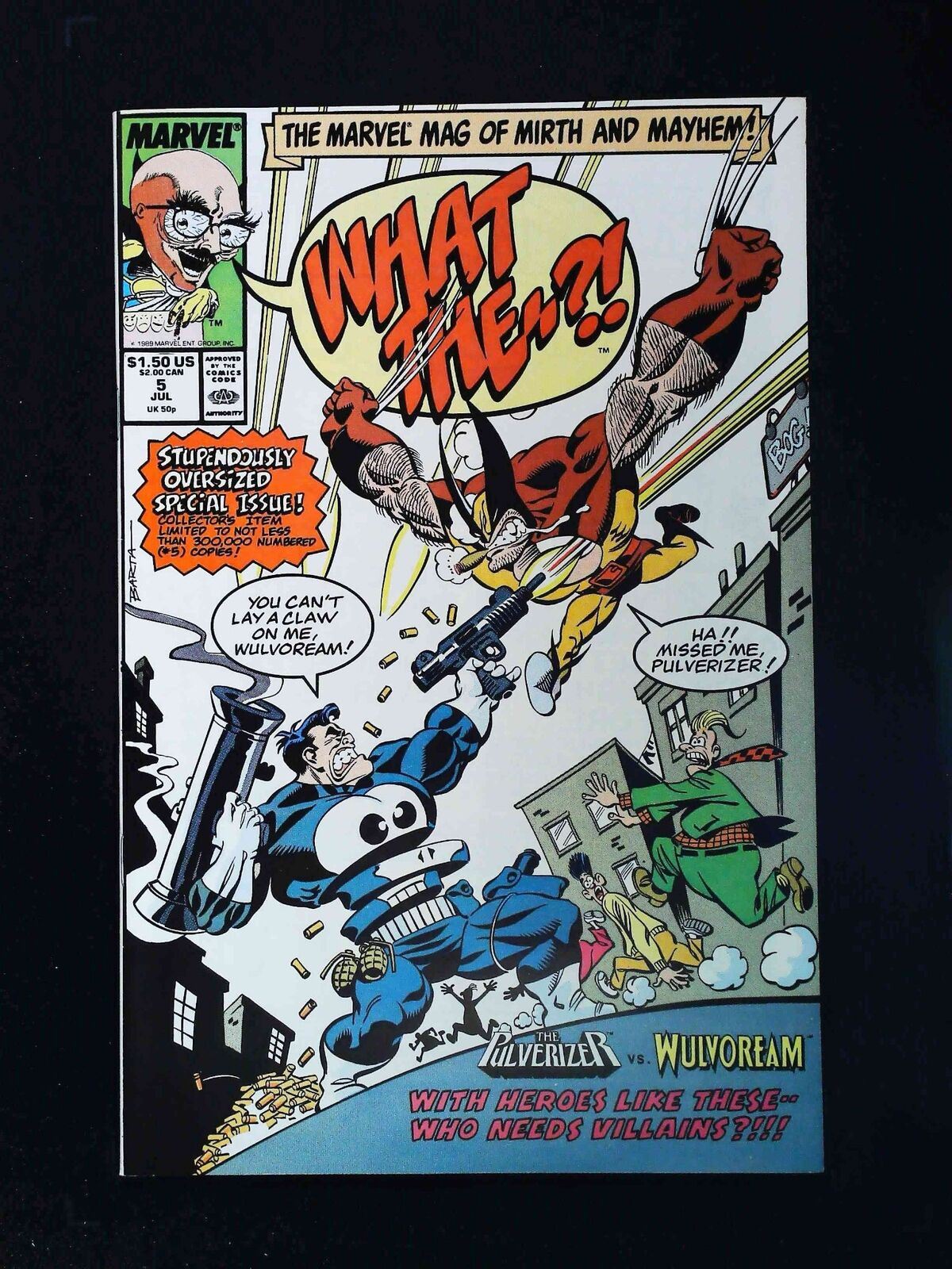 What The--?! #5  Marvel Comics 1989 Vf/Nm