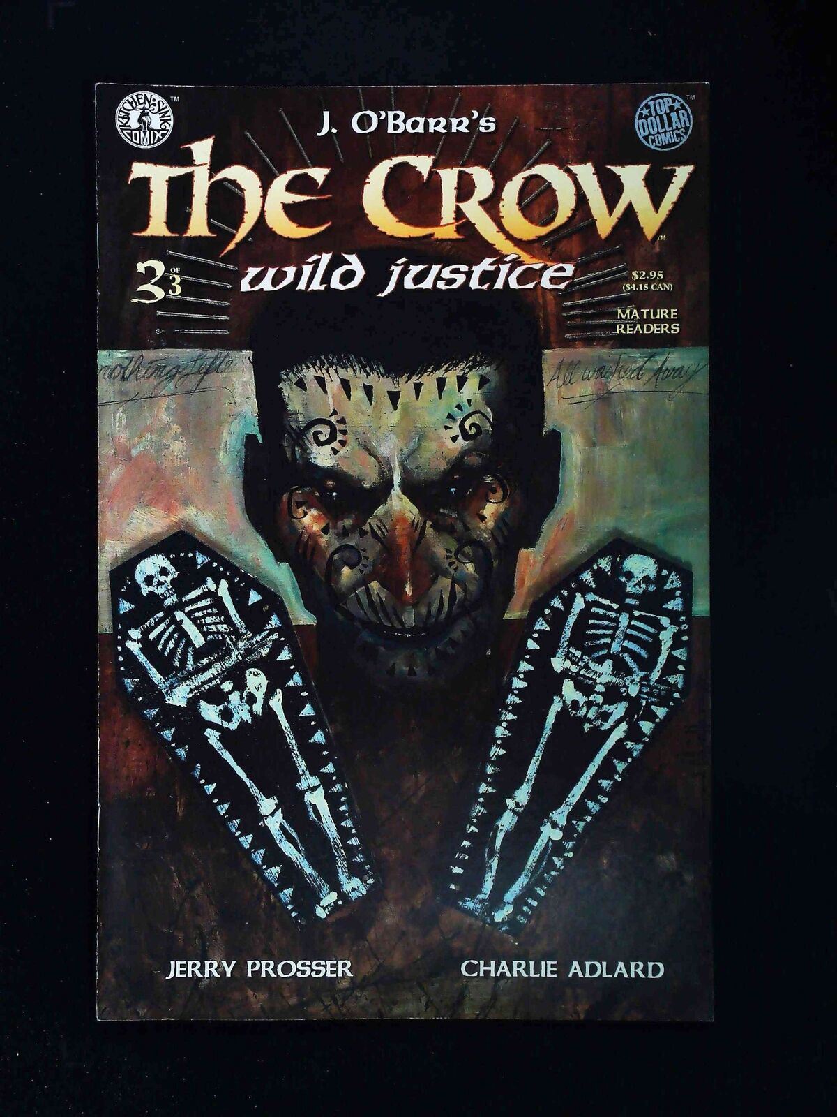 Crow Wild Justice  #3  Kitchen Sink Comics 1996 Vf+