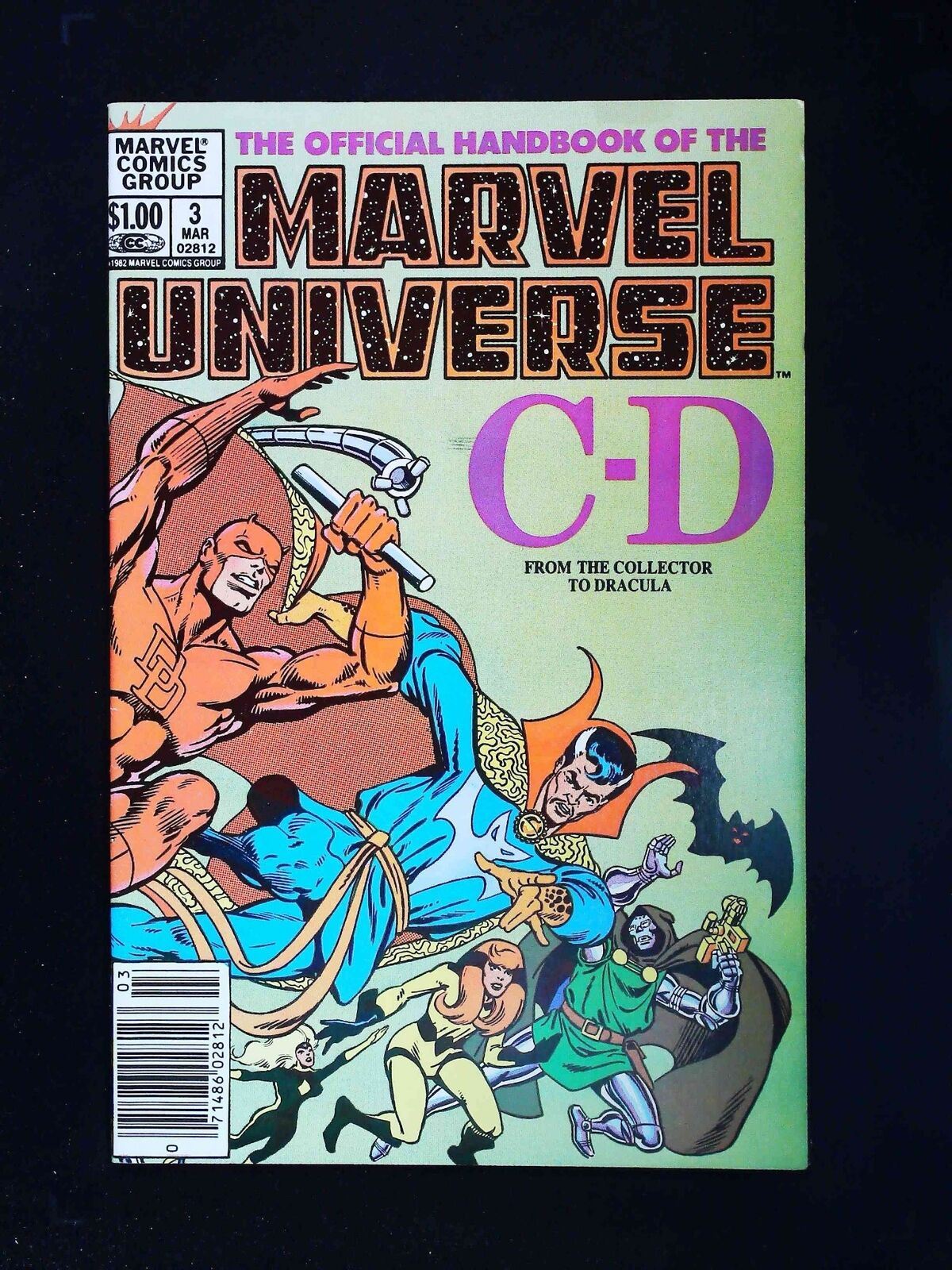 Official Handbook Of The Marvel Universe #3  Marvel Comics 1983 Vf+ Newsstand