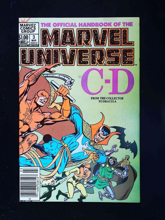 Official Handbook Of The Marvel Universe #3  Marvel Comics 1983 Vf+ Newsstand