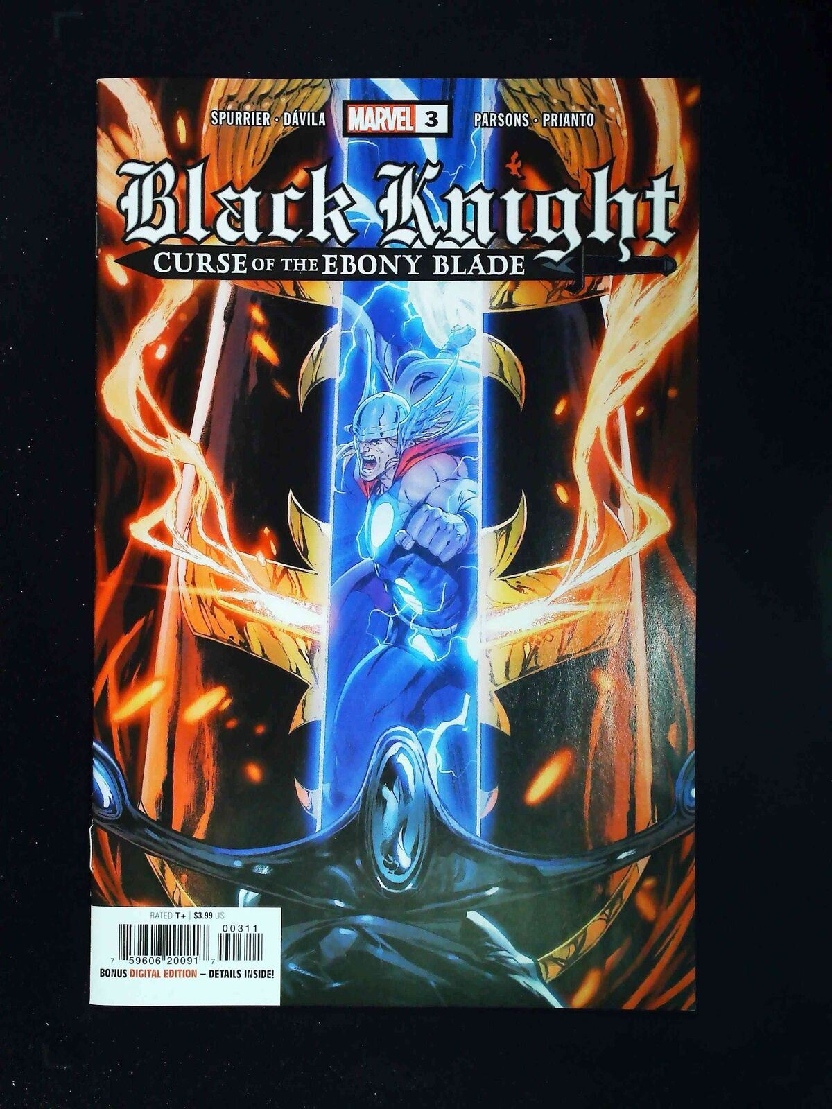 Black Knight Curse Of The Ebony Blade #3  Marvel Comics 2021 Nm-