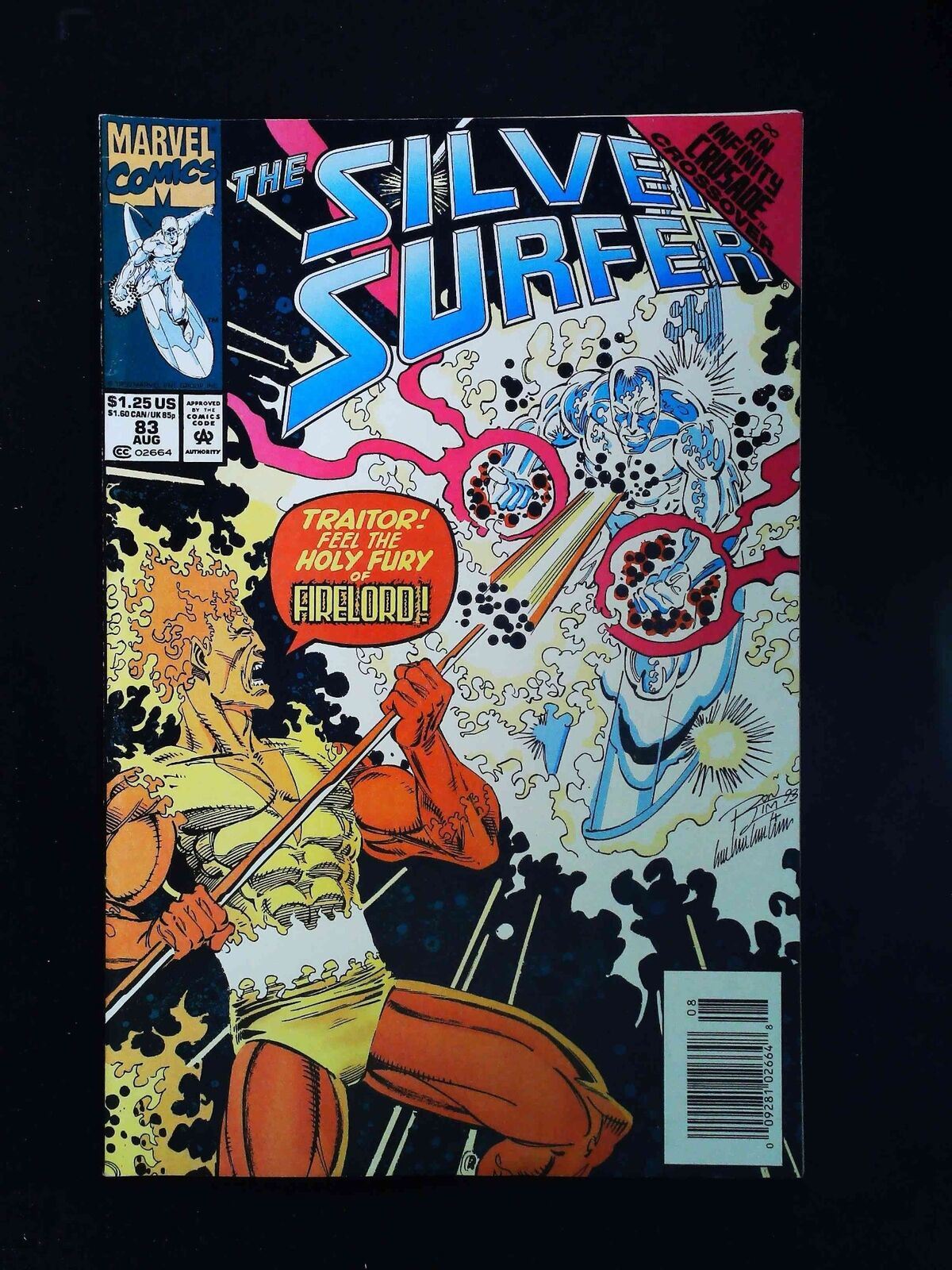 Silver Surfer #83 (2Nd Series) Marvel Comics 1993 Vf+ Newsstand