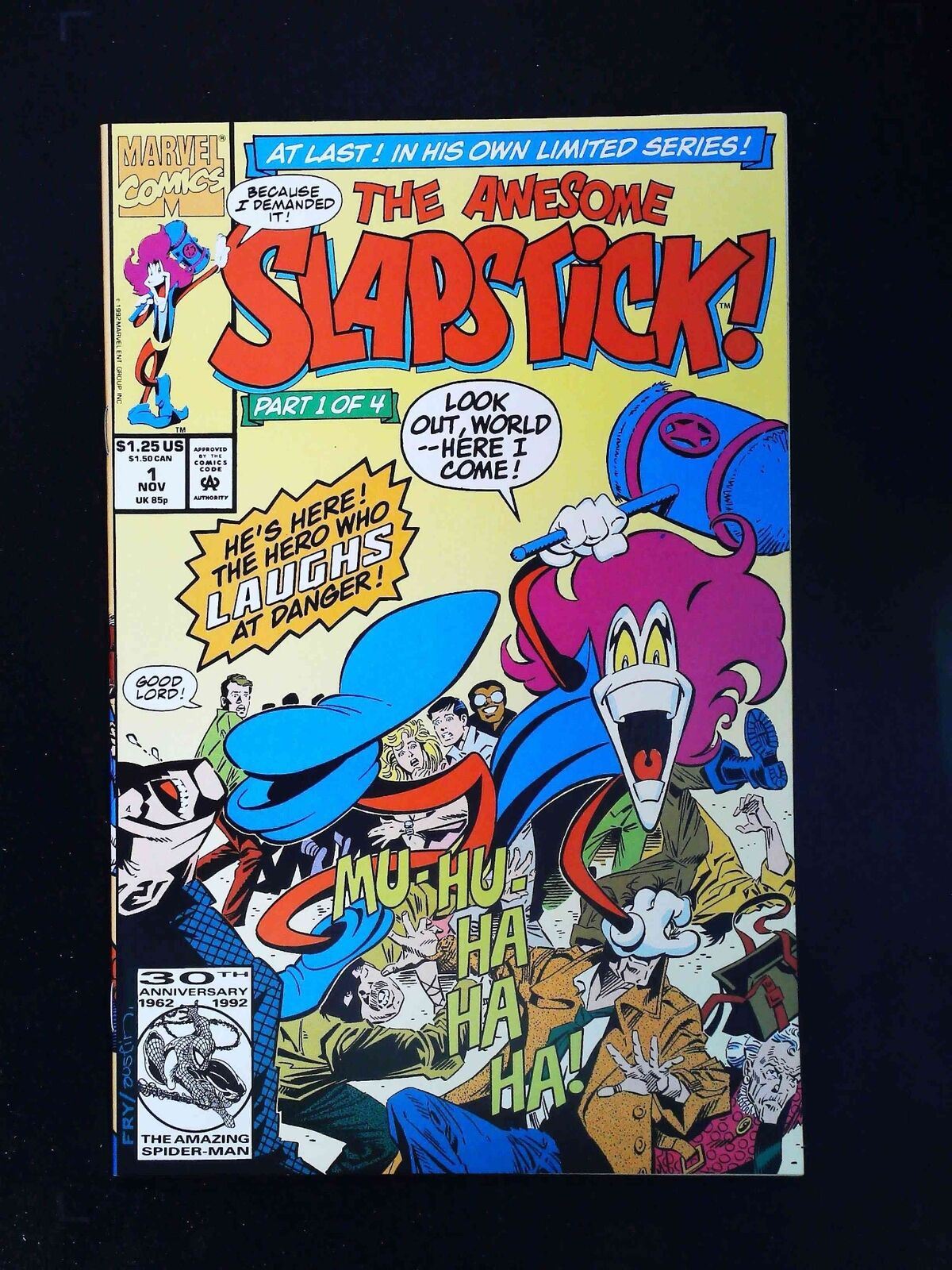 Slapstick #1  Marvel Comics 1992 Vf/Nm