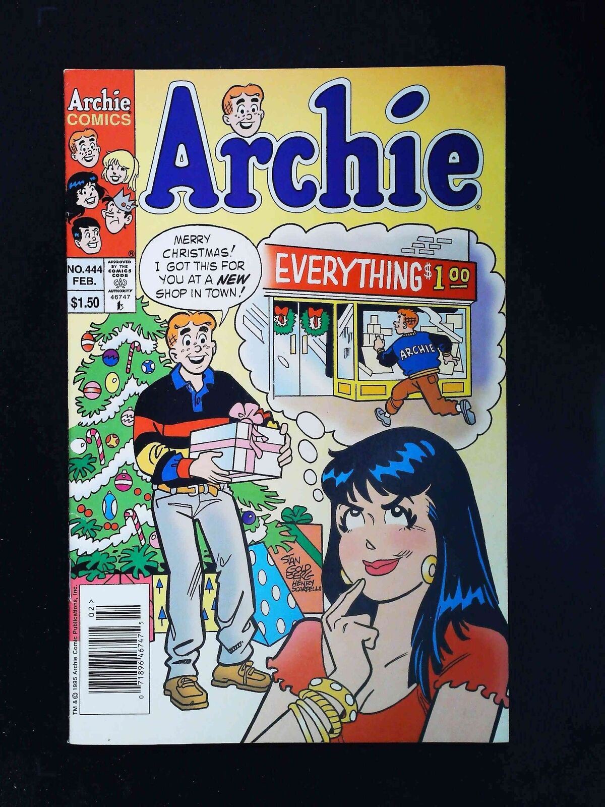 Archie #444  Archie Comics 1996 Vf- Newsstand