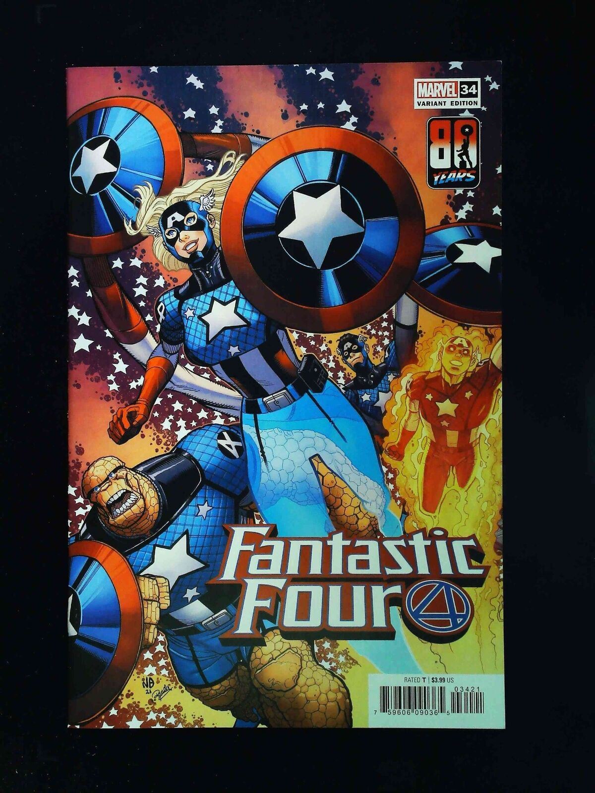 Fantastic Four #34B (6Th Series) Marvel Comics 2021 Nm  Bradshaw Variant