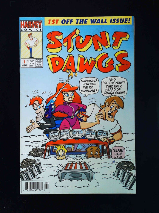 Stunt Dawgs #1  Harvey Comics 1993 Vf- Newsstand