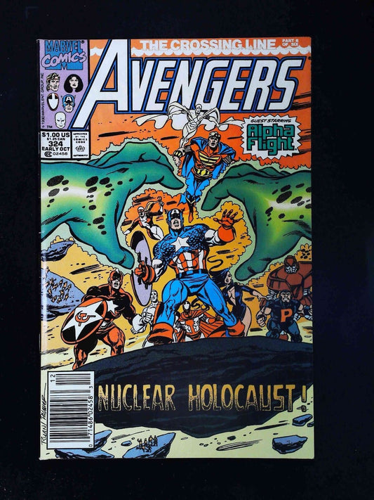Avengers #324  Marvel Comics 1990 Vf+ Newsstand
