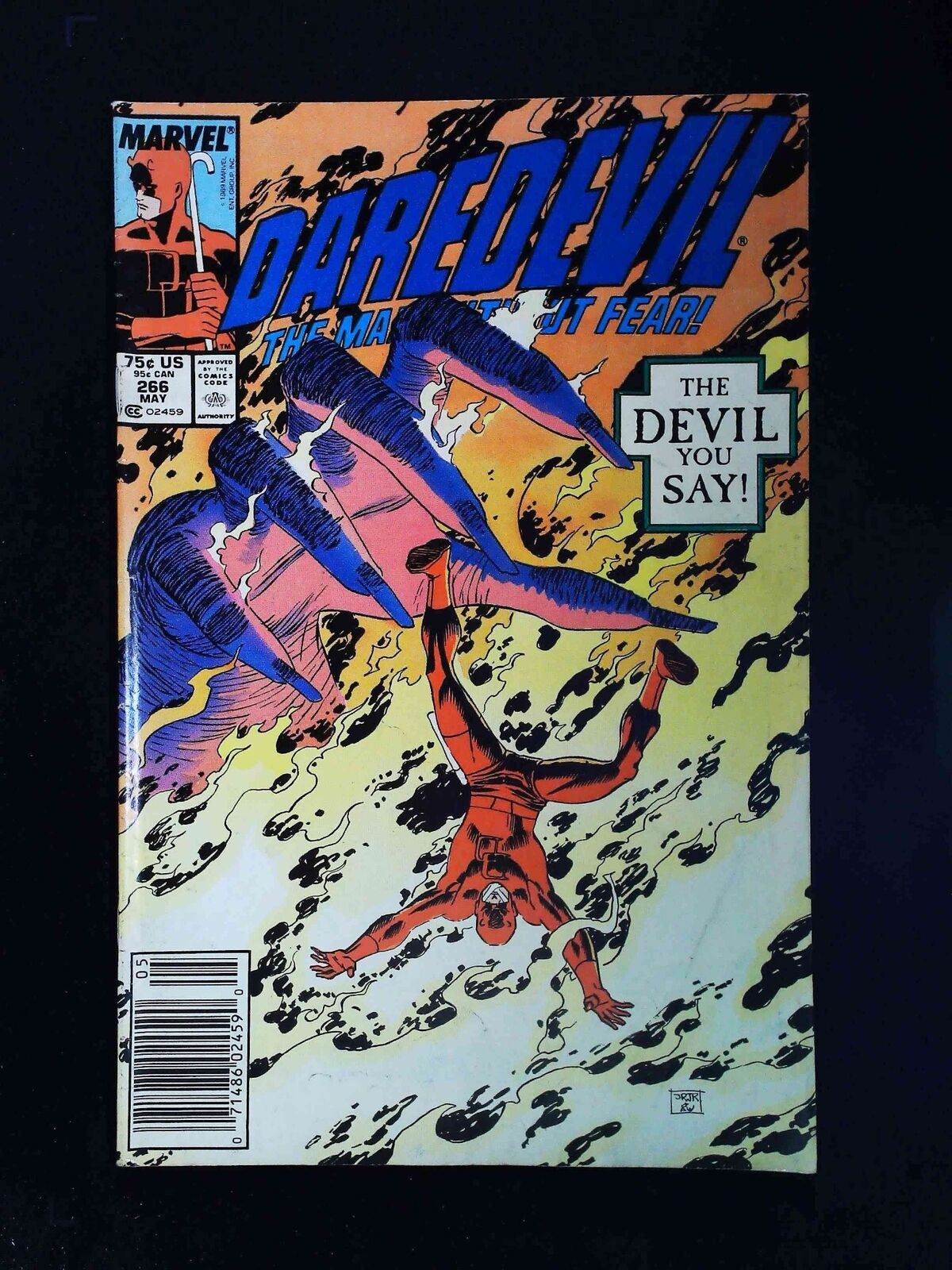 Daredevil #266  Marvel Comics 1989 Fn/Vf Newsstand