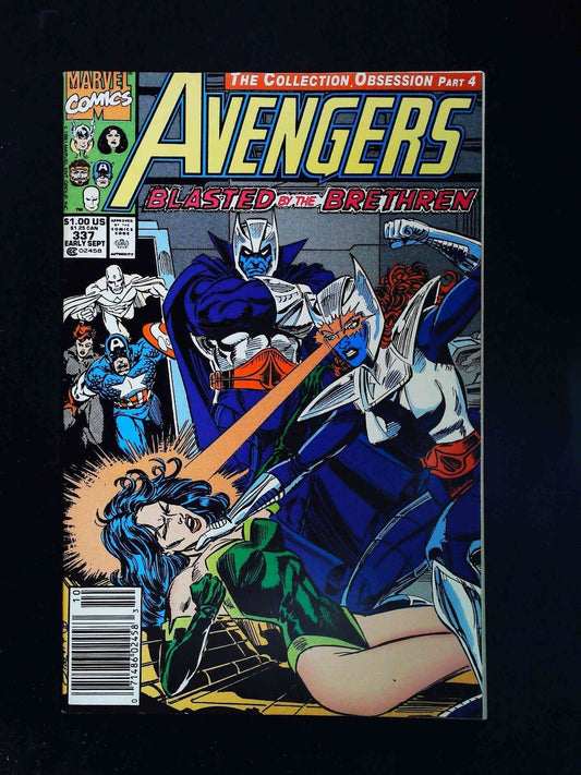 Avengers #337  Marvel Comics 1991 Fn/Vf Newsstand