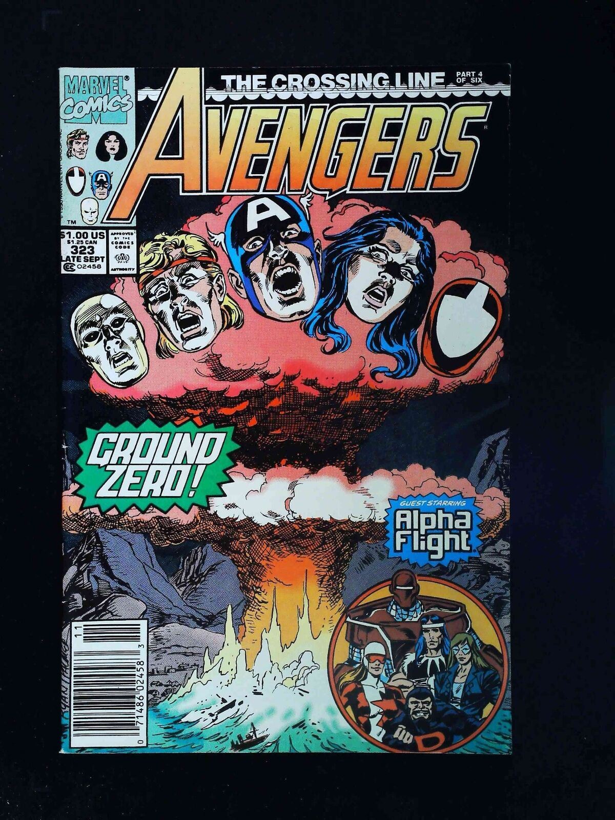 Avengers #323  Marvel Comics 1990 Vf Newsstand