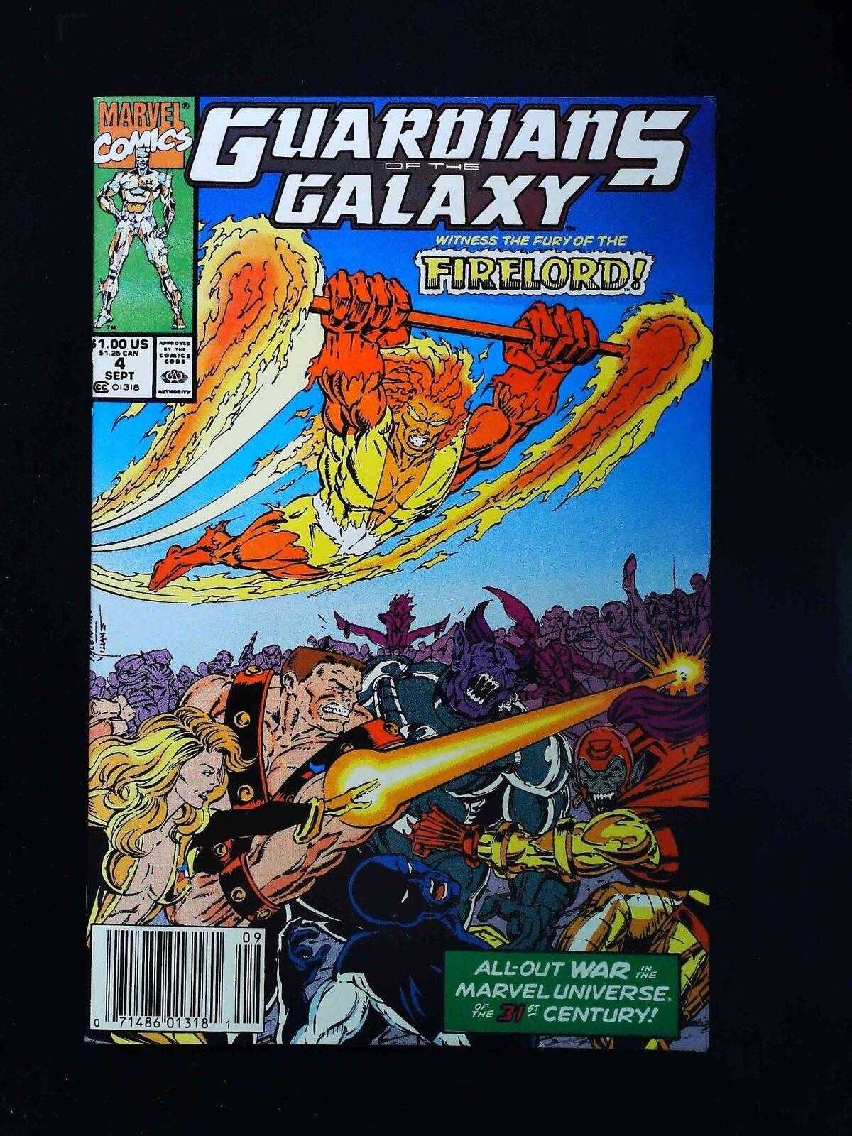 Guardians Of The Galaxy #4  Marvel Comics 1990 Vf/Nm Newsstand