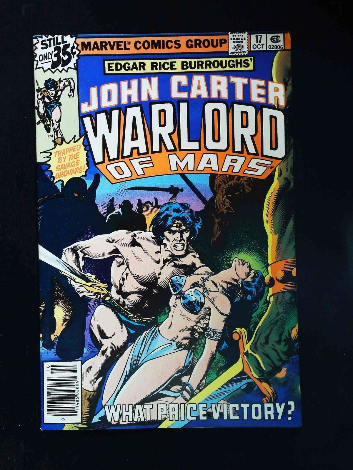 JOHN CARTER WARLORD OF MARS #17  MARVEL COMICS 1978 VF NEWSSTAND