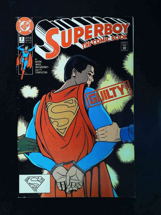 Superboy #7 (2Nd Series) Dc Comics 1990 Fn