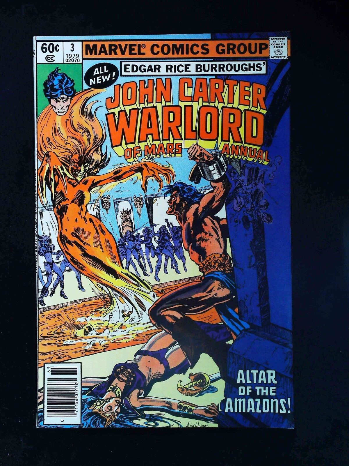 John Carter Warlord Of Mars Annual #3  Marvel Comics 1979 Vf- Newsstand