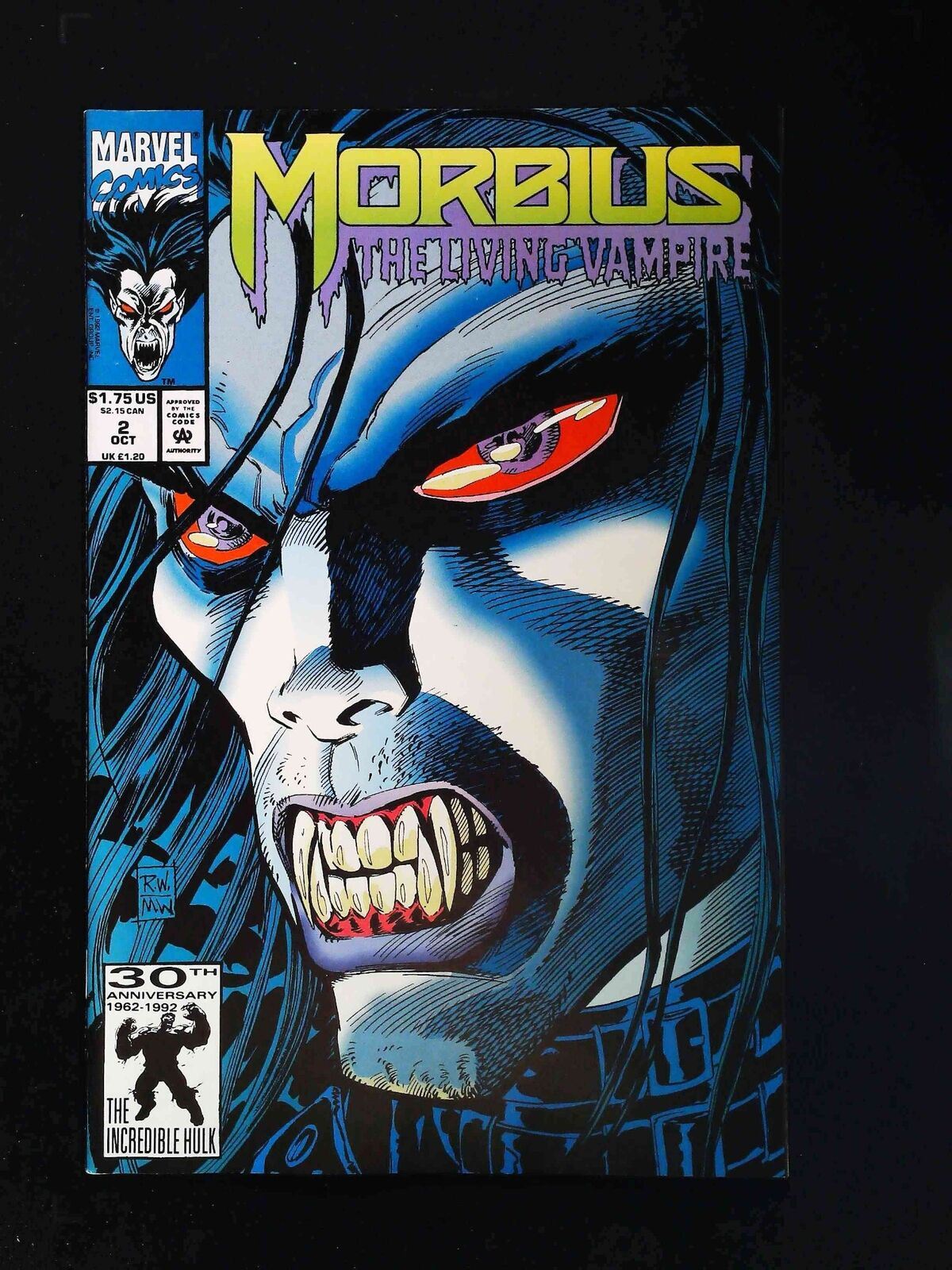 Morbius The Living Vampire #2  Marvel Comics 1992 Nm-