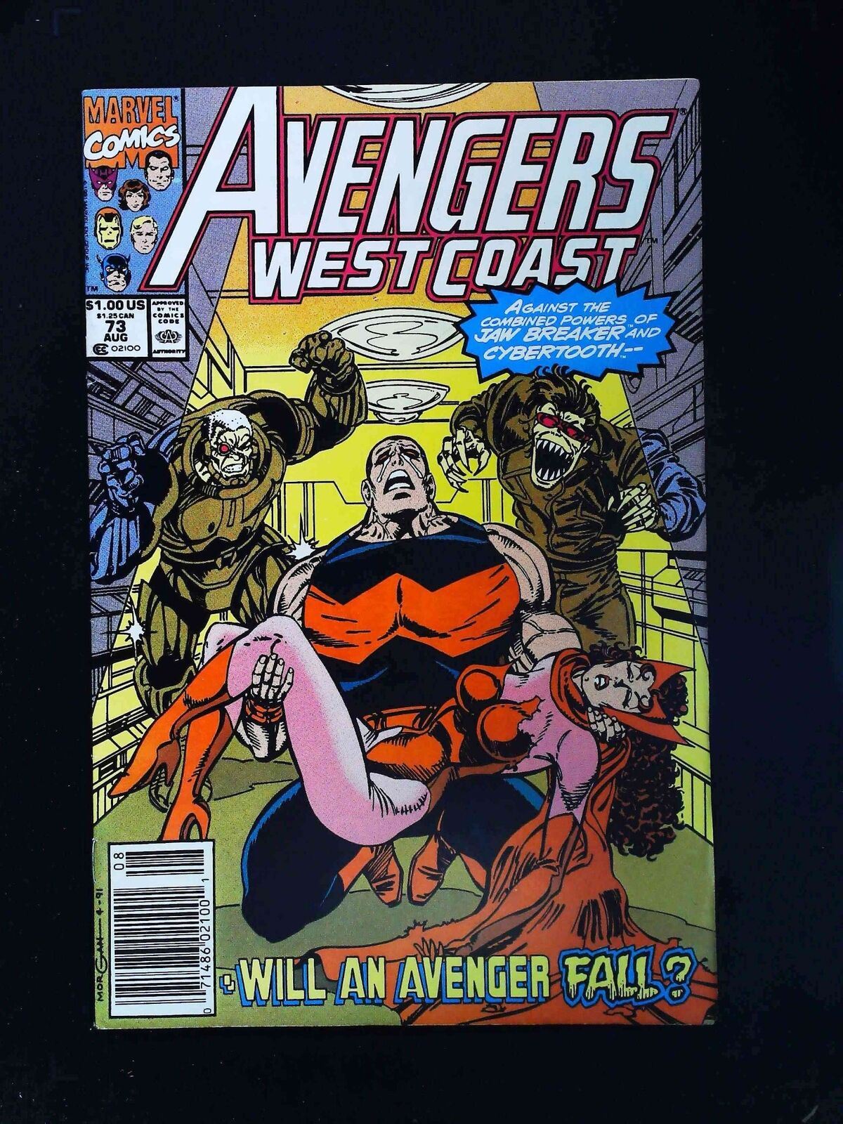West Coast Avengers #73  Marvel Comics 1991 Vf+ Newsstand