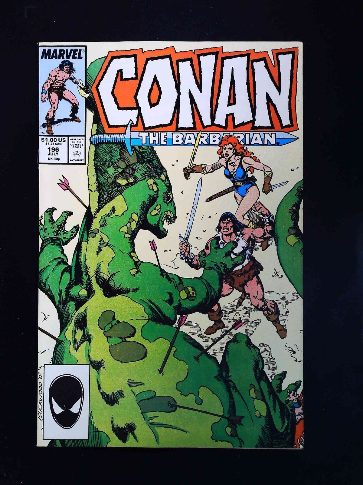 Conan #196  Marvel Comics 1987 Vf+