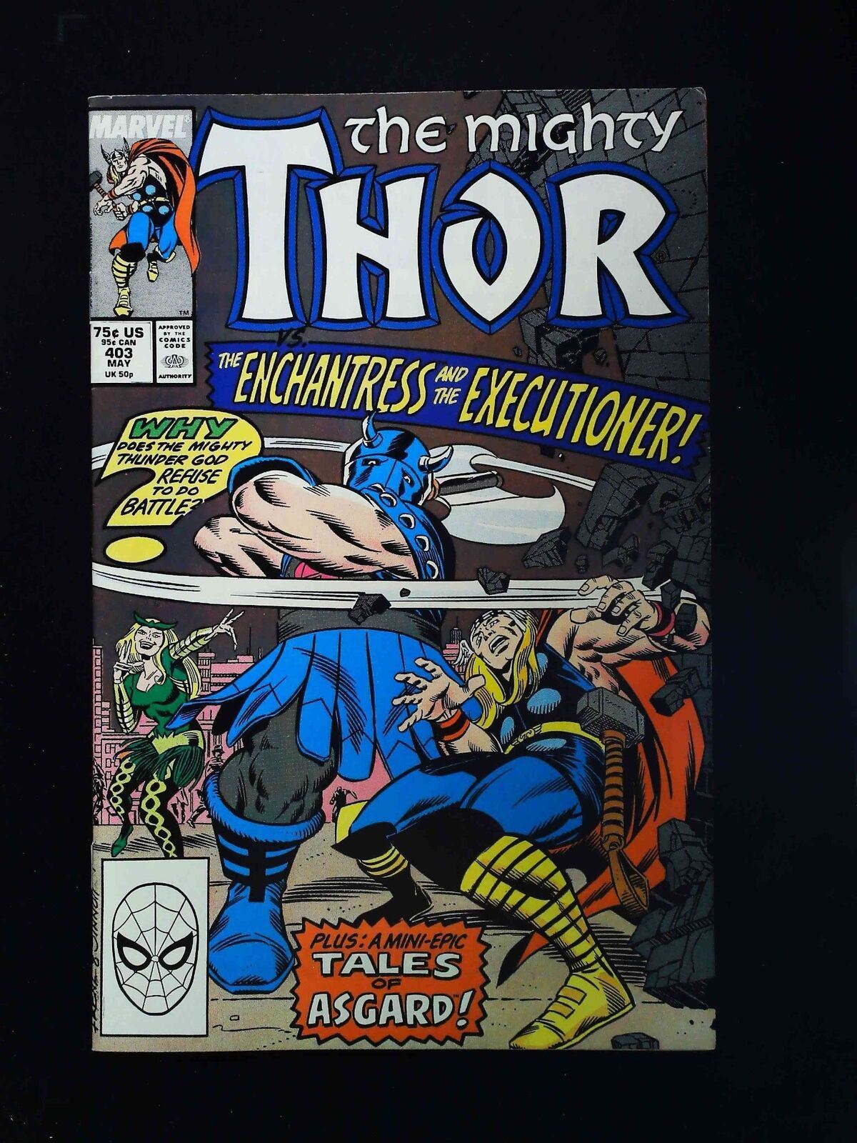 Thor #403  Marvel Comics 1989 Vf+