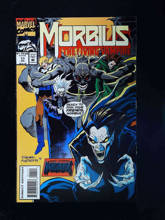 Morbius The Living  Vampire #11  Marvel Comics 1993 Vf/Nm