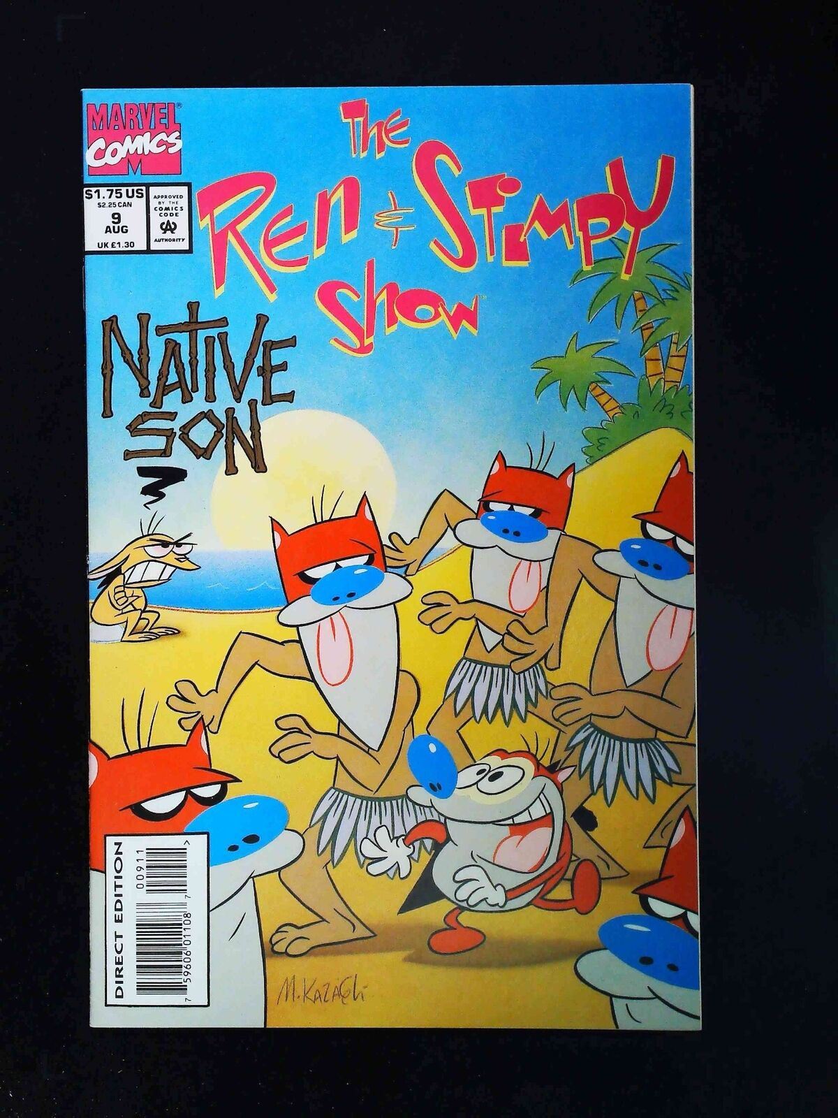 Ren And Stimpy Show  #9  Marvel Comics 1993 Vf/Nm