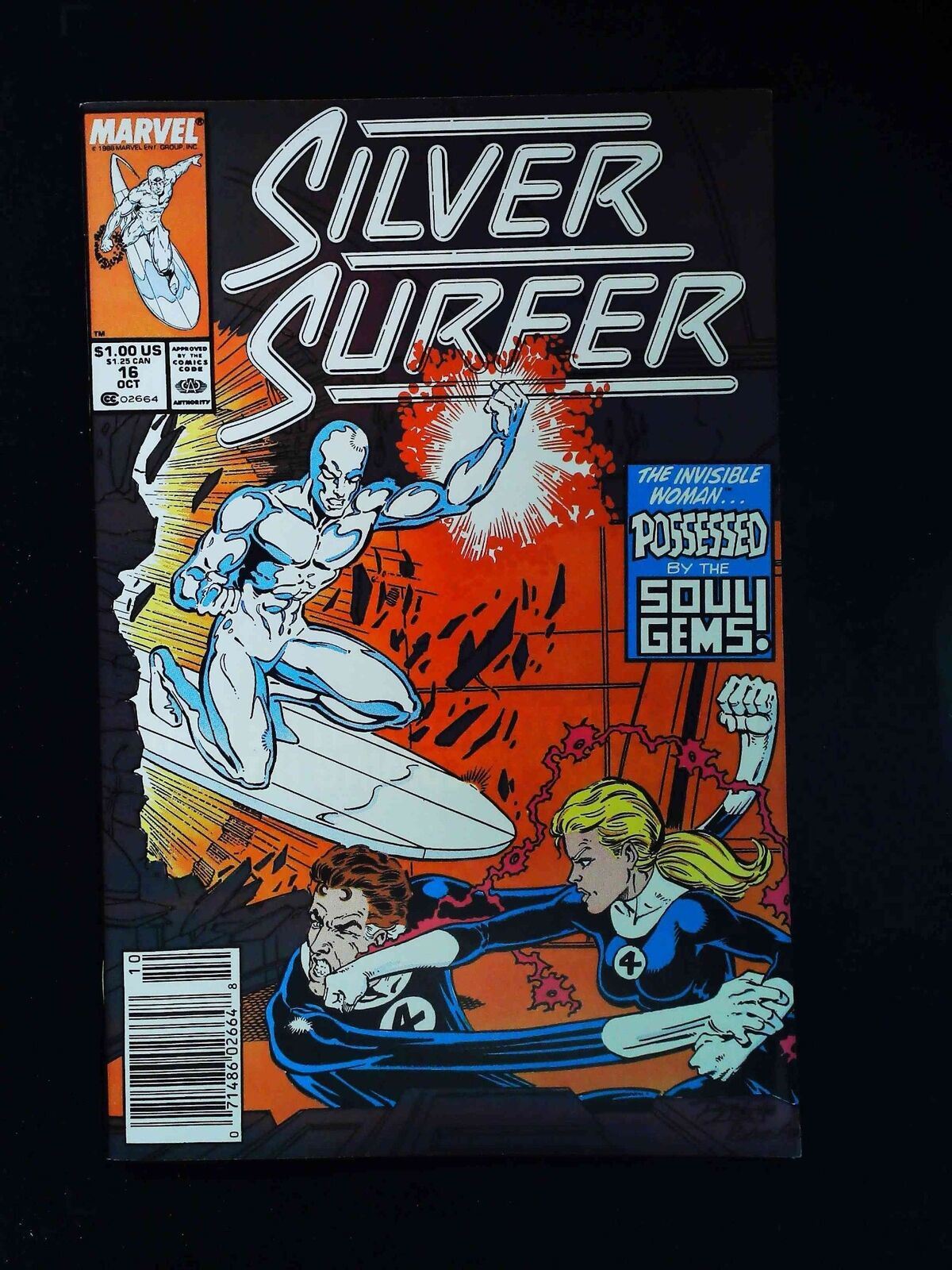 Silver Surfer #16 (2Nd Series) Marvel Comics 1988 Vf+ Newsstand