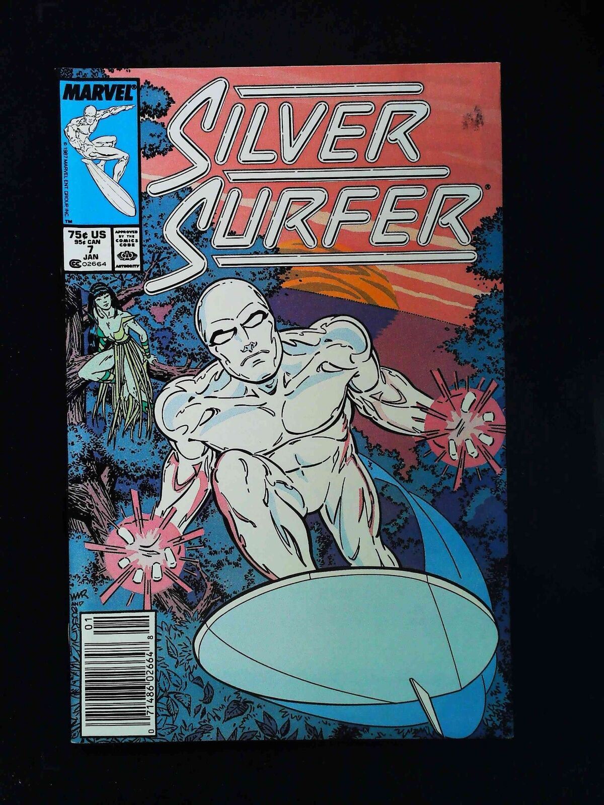 Silver Surfer #7 (2Nd Series) Marvel Comics 1988 Vf- Newsstand
