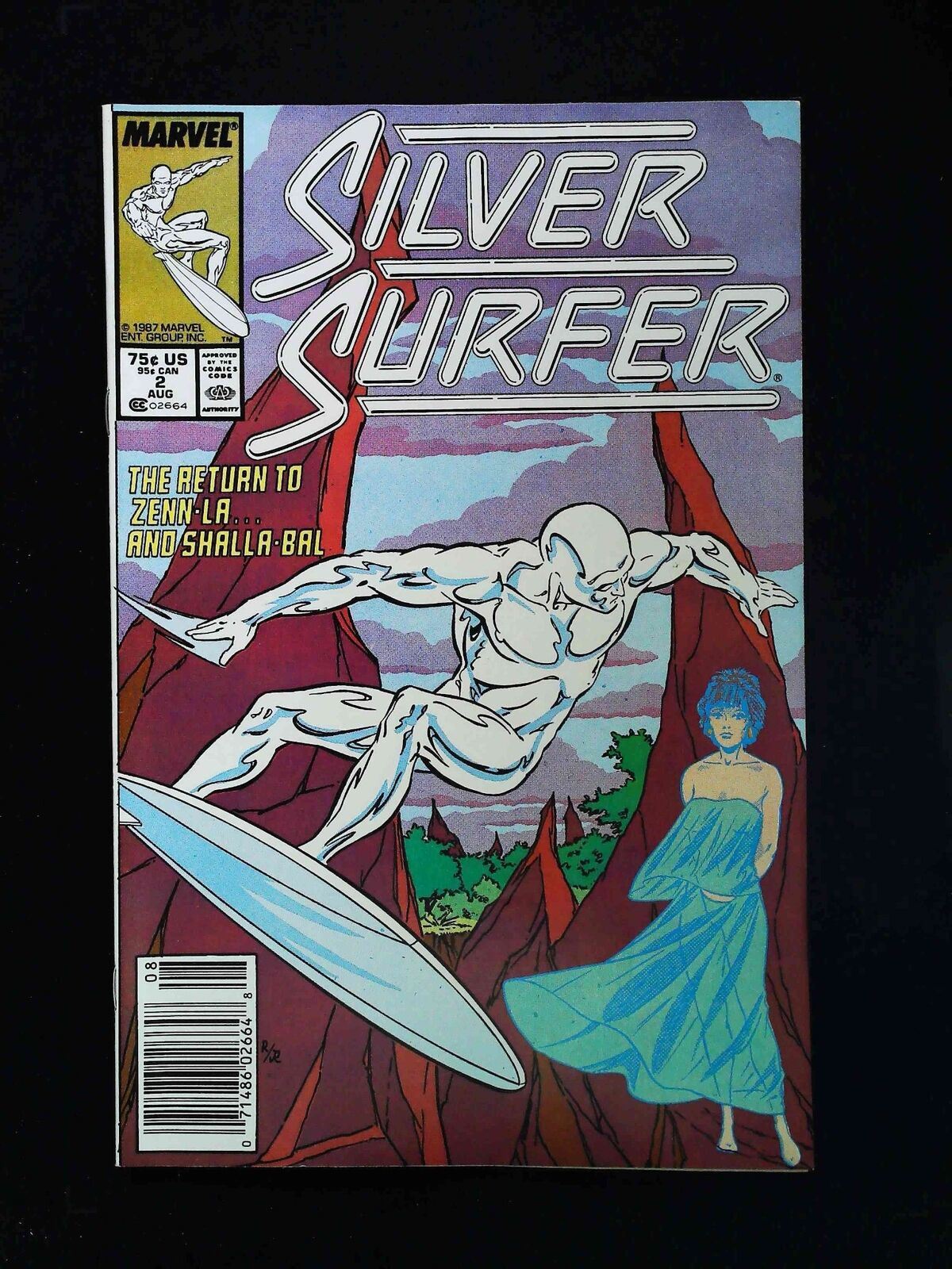 Silver Surfer #2 (2Nd Series) Marvel Comics 1987 Vf+ Newsstand