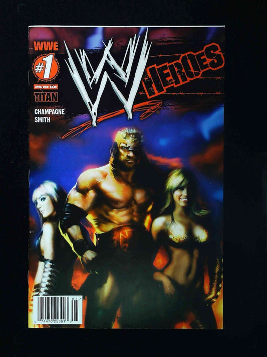 Wwe Heroes #1B  Titan Comics 2010 Vf+  Sharp Variant