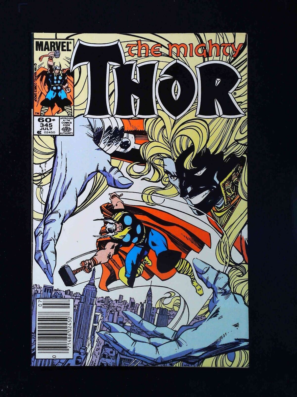 Thor #345  Marvel Comics 1984 Vf Newsstand