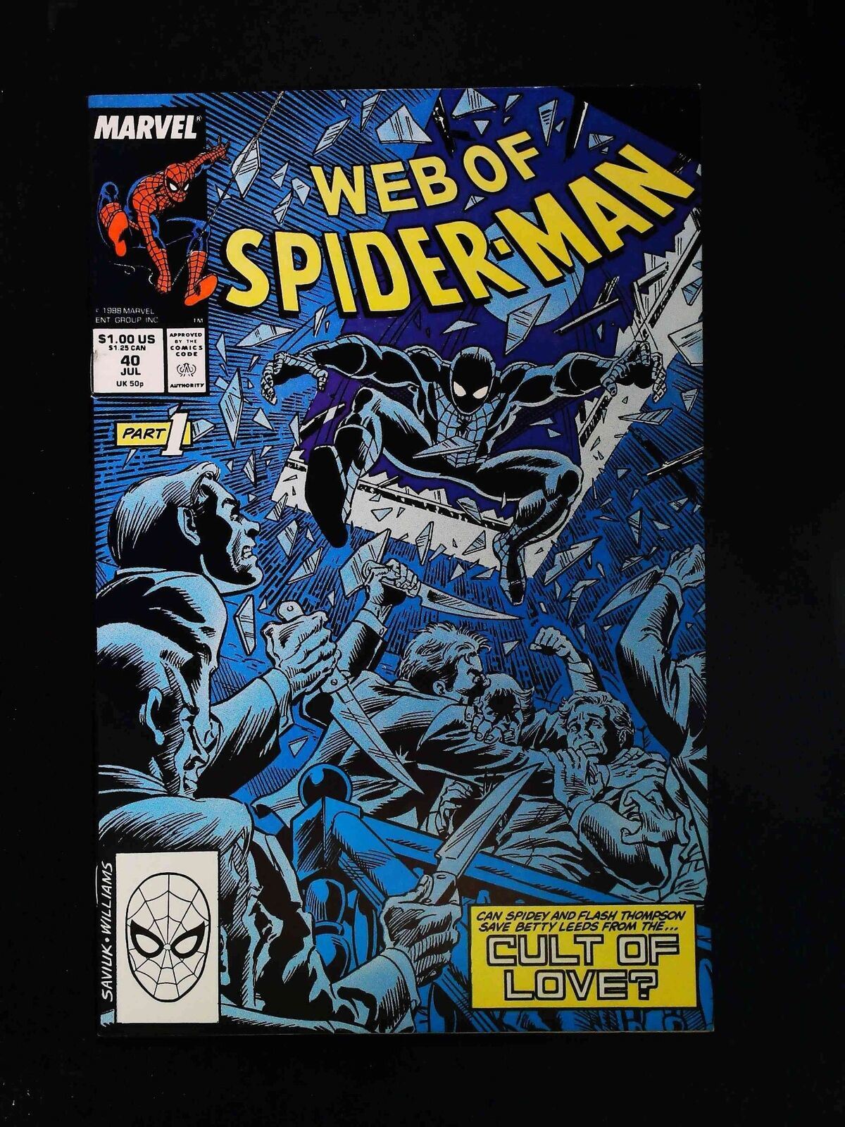 Web Of Spider-Man #40  Marvel Comics 1988 Vf+