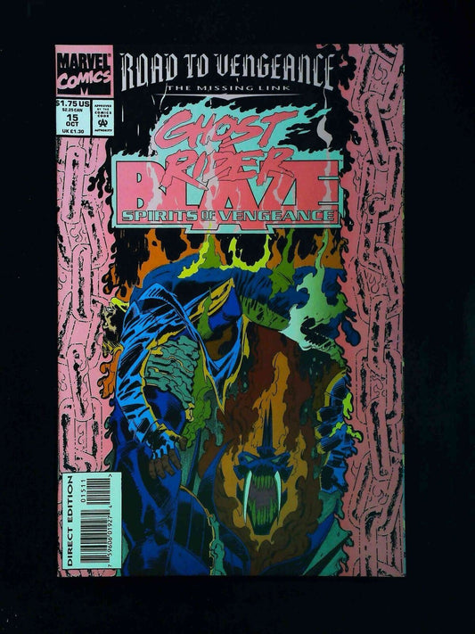 Ghost Rider Blaze Spirits Of Vengeance #15  Marvel Comics 1993 Vf/Nm