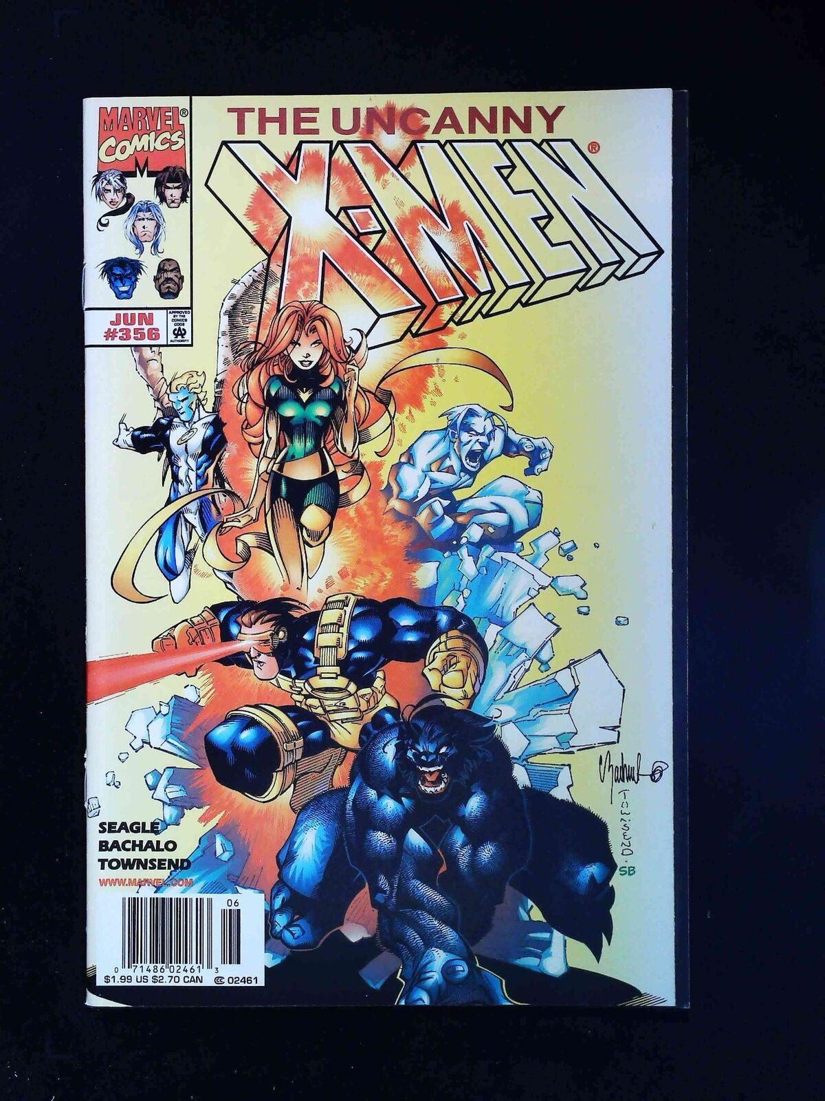 Uncanny X- Men #356  Marvel Comics 1998 Vf+ Newsstand