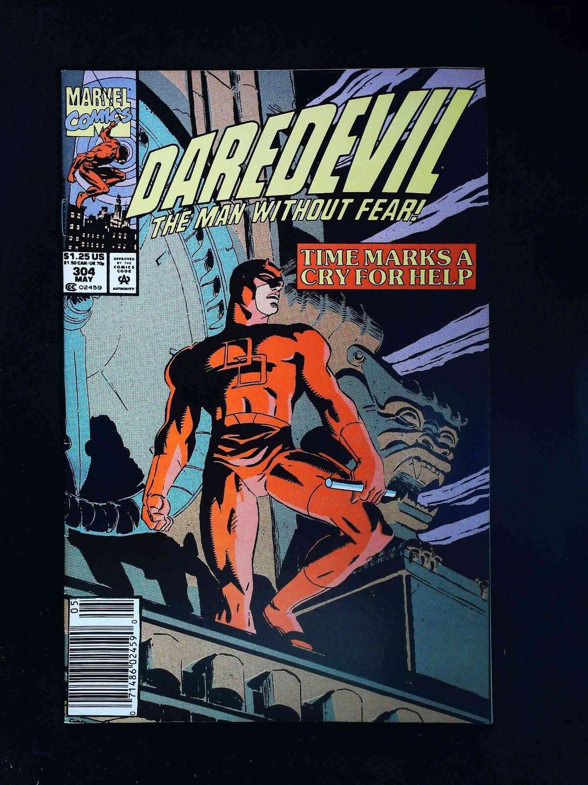 Daredevil #304  Marvel Comics 1992 Vf Newsstand