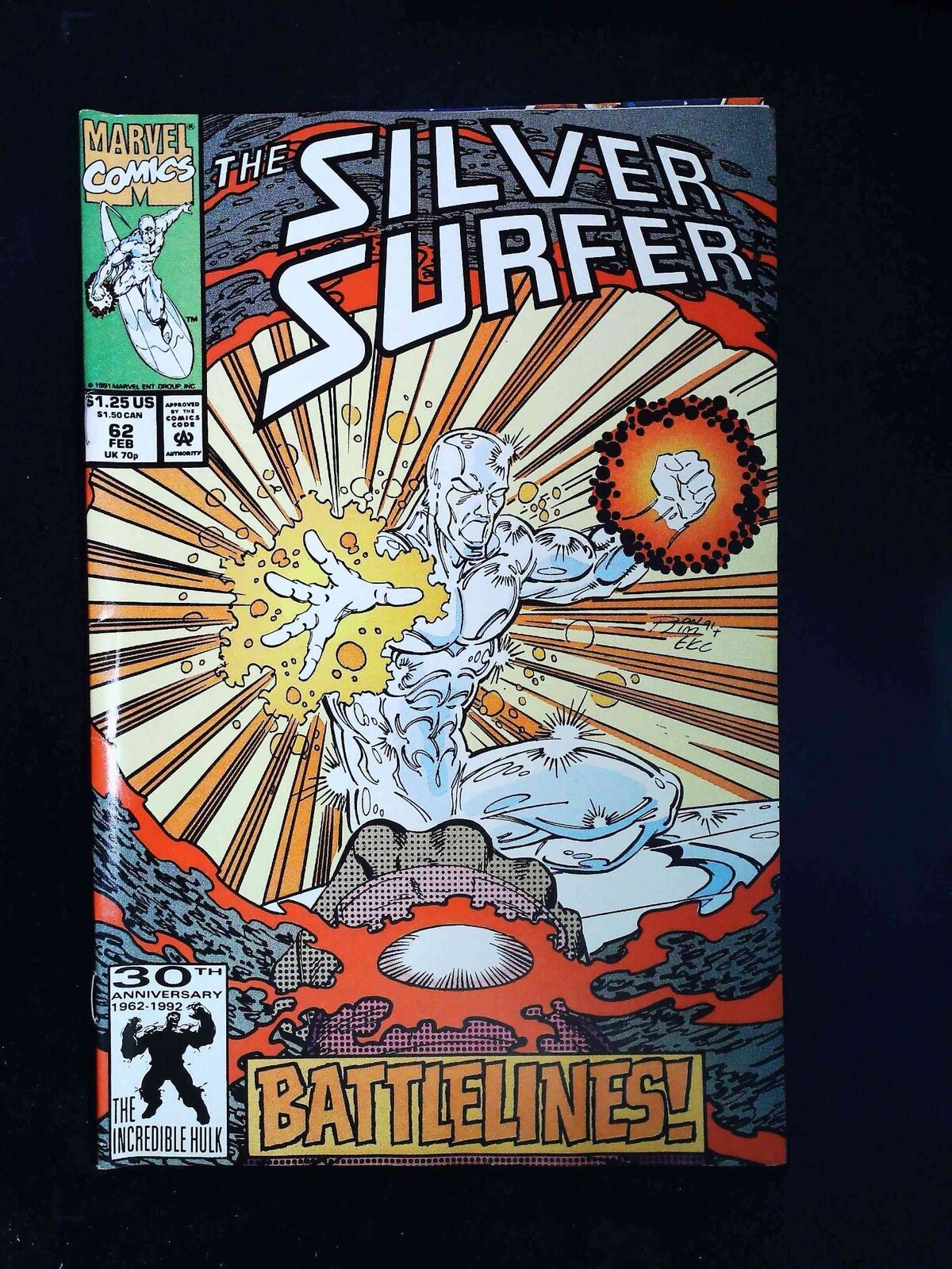 Silver Surfer #62 (2Nd Series) Marvel Comics 1992 Fn/Vf